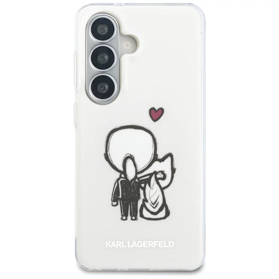 Etui Karl Lagerfeld IML Karl&Choupette MagSafe na Samsung Galaxy S26 - przezroczyste