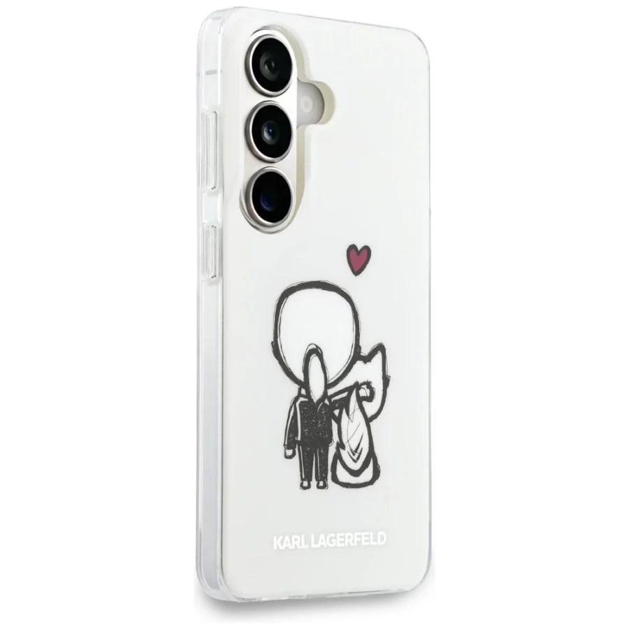 Etui Karl Lagerfeld IML Karl&Choupette MagSafe na Samsung Galaxy S26 - przezroczyste