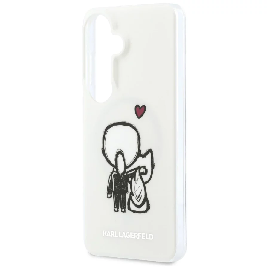 Etui Karl Lagerfeld IML Karl&Choupette MagSafe na Samsung Galaxy S26 - przezroczyste
