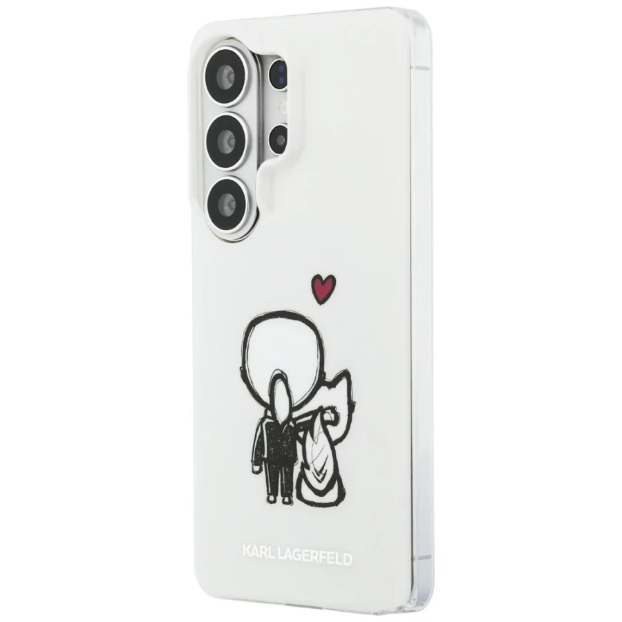 Etui Karl Lagerfeld IML Karl&Choupette MagSafe na Samsung Galaxy S26 Ultra - przezroczyste