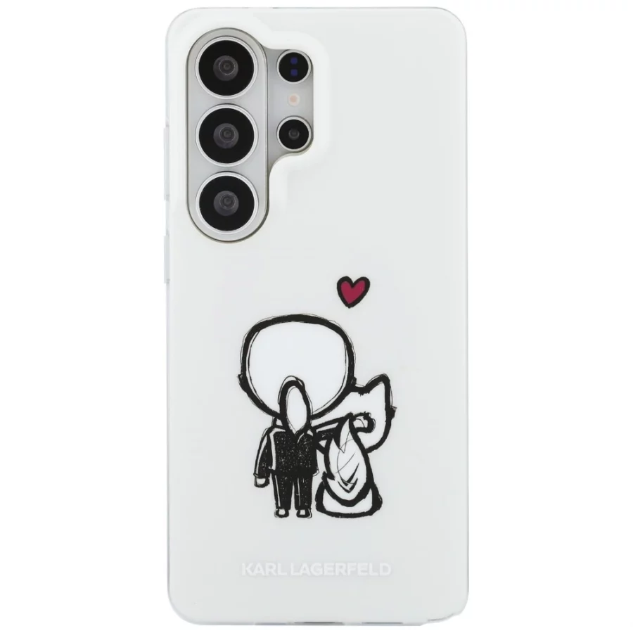 Etui Karl Lagerfeld IML Karl&Choupette MagSafe na Samsung Galaxy S26 Ultra - przezroczyste