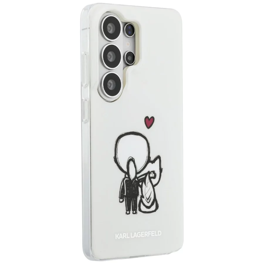 Etui Karl Lagerfeld IML Karl&Choupette MagSafe na Samsung Galaxy S26 Ultra - przezroczyste
