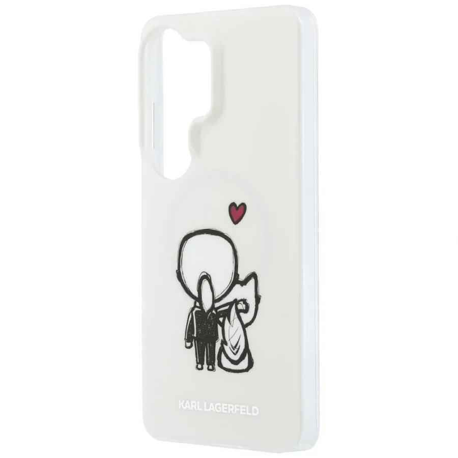 Etui Karl Lagerfeld IML Karl&Choupette MagSafe na Samsung Galaxy S26 Ultra - przezroczyste