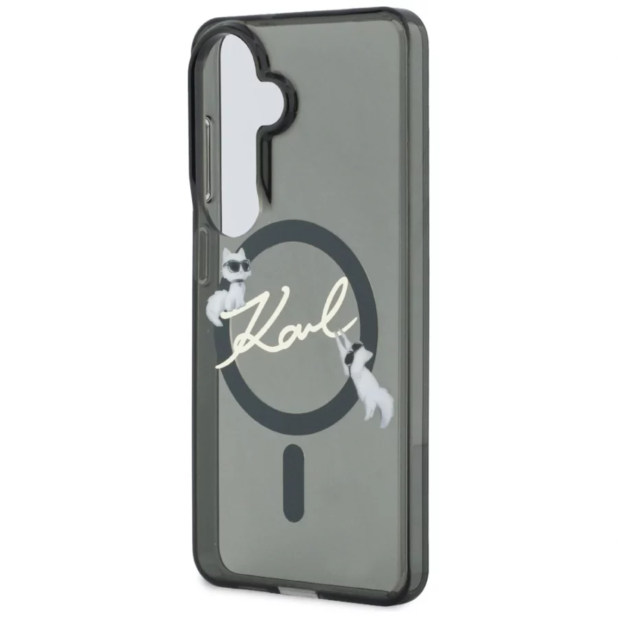 Etui Karl Lagerfeld IML KC Script MagSafe na Samsung Galaxy S26 - czarne