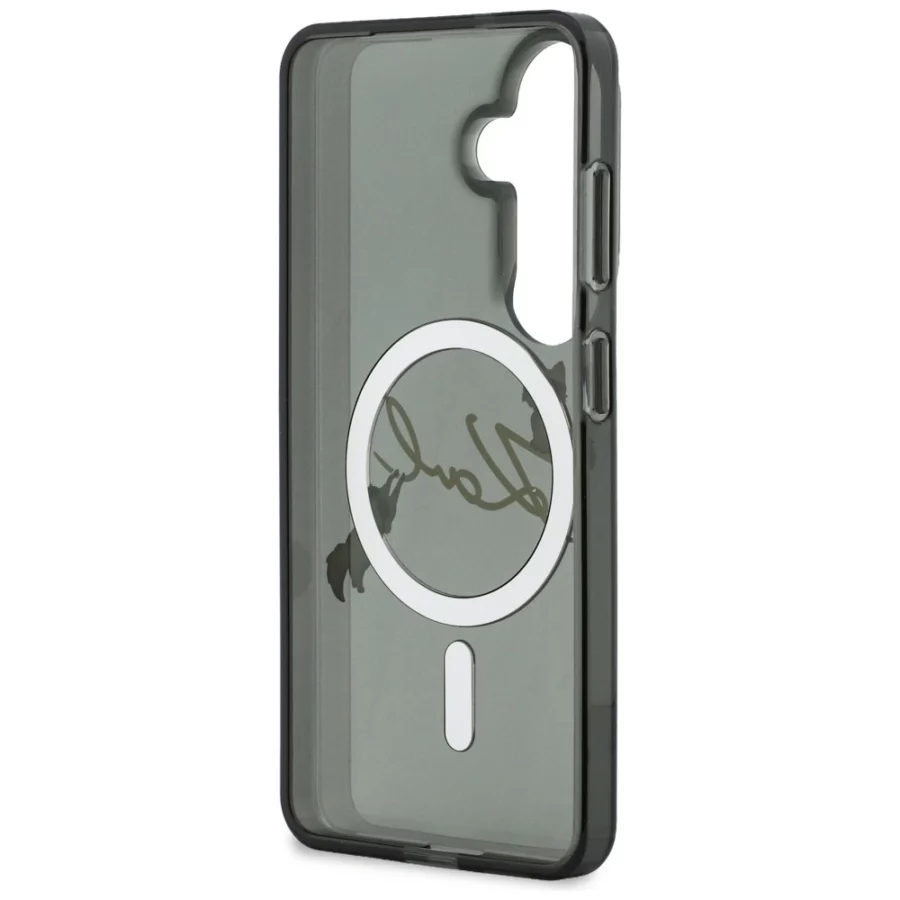 Etui Karl Lagerfeld IML KC Script MagSafe na Samsung Galaxy S26 Plus - czarne