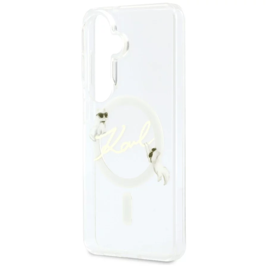 Etui Karl Lagerfeld IML KC Script MagSafe na Samsung Galaxy S26 Plus - przezroczyste