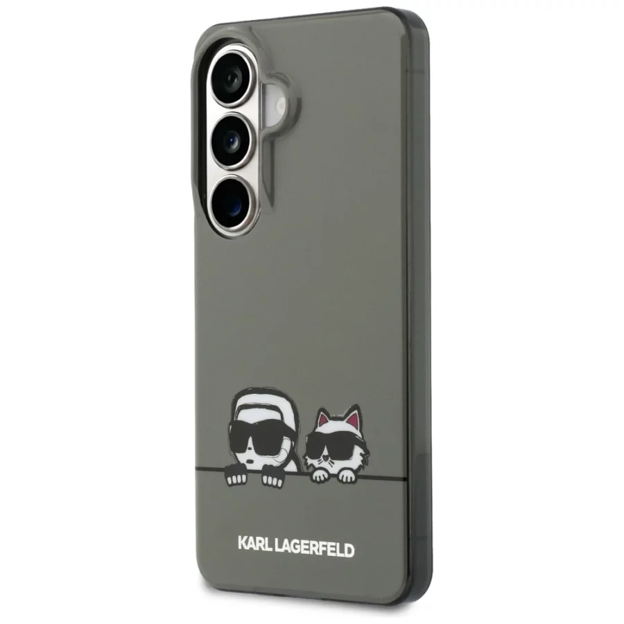 Etui Karl Lagerfeld IML Peekaboo Karl&Choupette MagSafe na Samsung Galaxy S26 - czarne