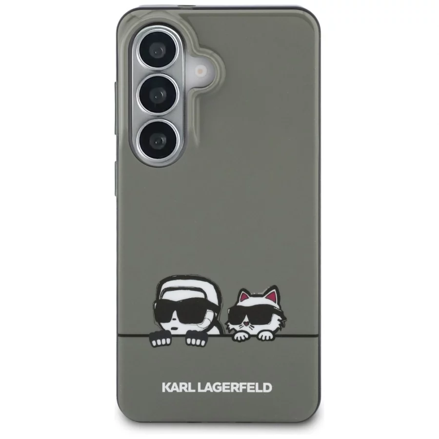 Etui Karl Lagerfeld IML Peekaboo Karl&Choupette MagSafe na Samsung Galaxy S26 - czarne