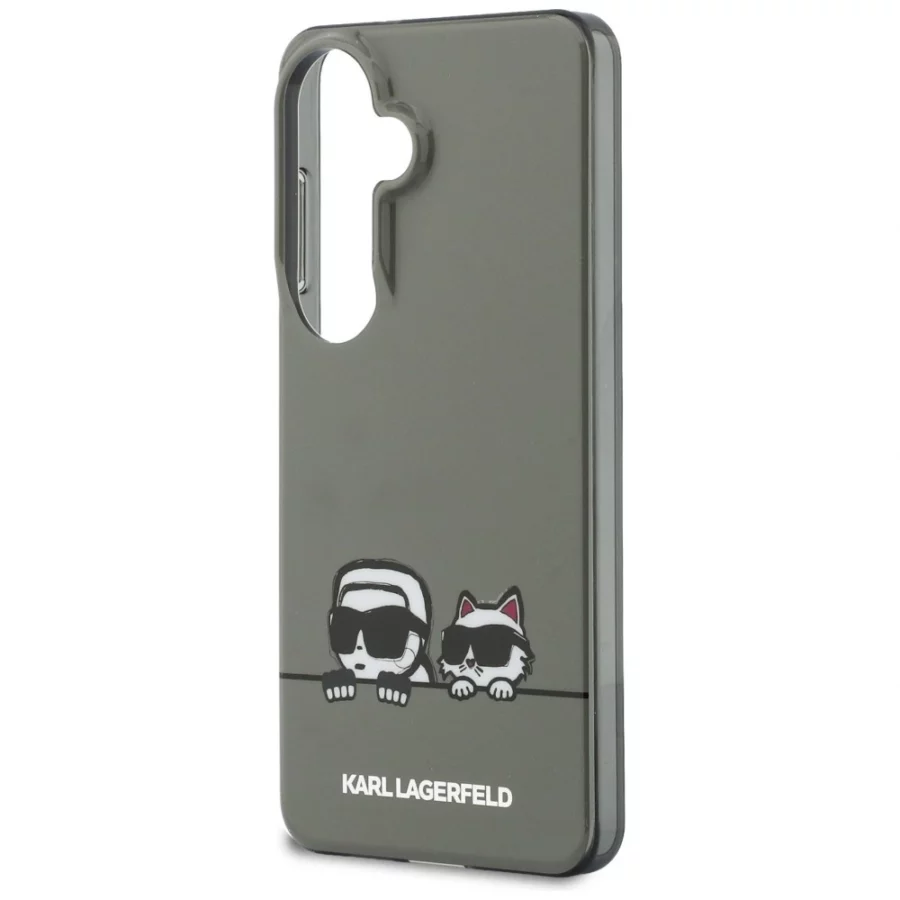 Etui Karl Lagerfeld IML Peekaboo Karl&Choupette MagSafe na Samsung Galaxy S26 - czarne