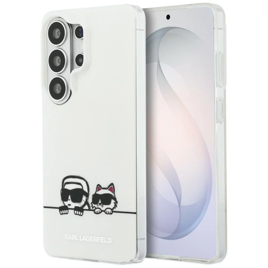 Etui Karl Lagerfeld IML Peekaboo Karl&Choupette MagSafe na Samsung Galaxy S26 Ultra - przezroczyste