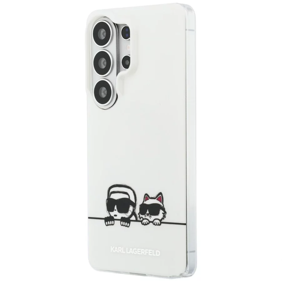 Etui Karl Lagerfeld IML Peekaboo Karl&Choupette MagSafe na Samsung Galaxy S26 Ultra - przezroczyste