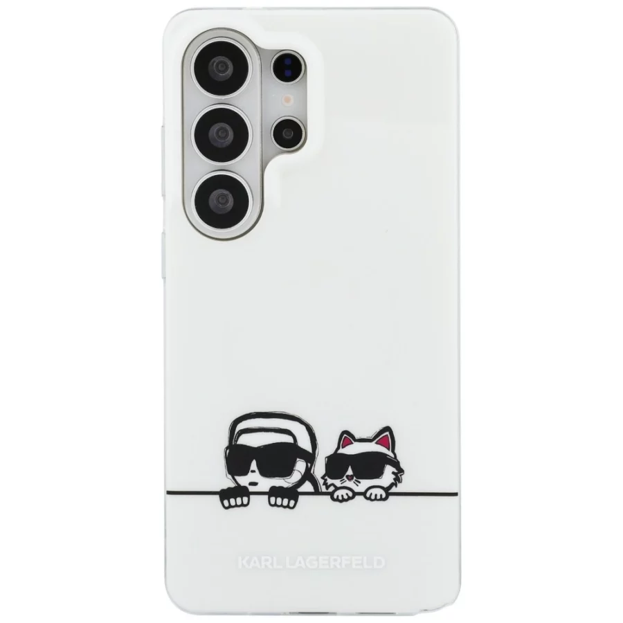 Etui Karl Lagerfeld IML Peekaboo Karl&Choupette MagSafe na Samsung Galaxy S26 Ultra - przezroczyste