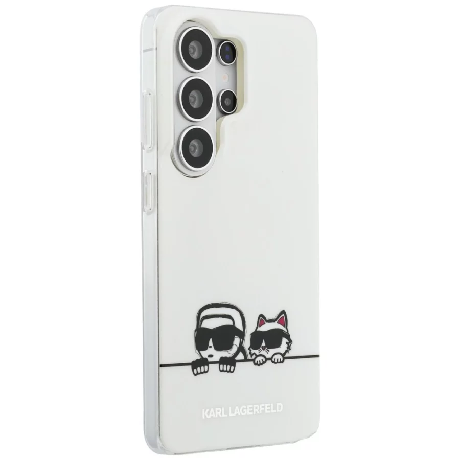 Etui Karl Lagerfeld IML Peekaboo Karl&Choupette MagSafe na Samsung Galaxy S26 Ultra - przezroczyste