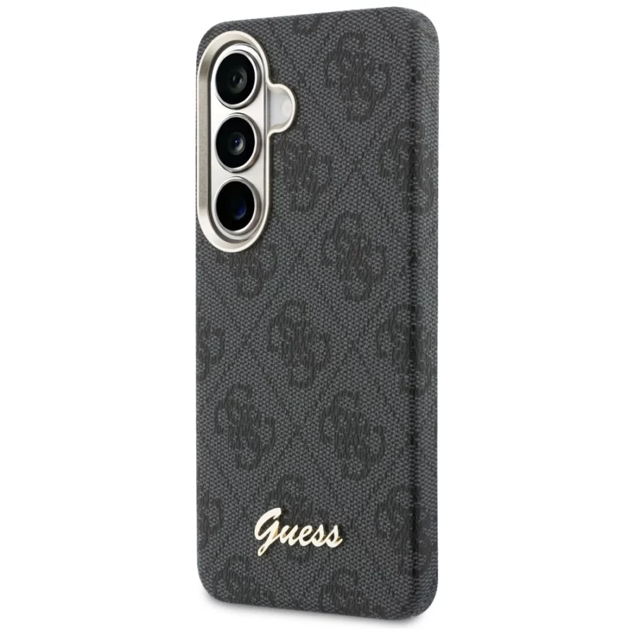 Etui Guess 4G Script MagSafe na Samsung Galaxy S26 - czarny