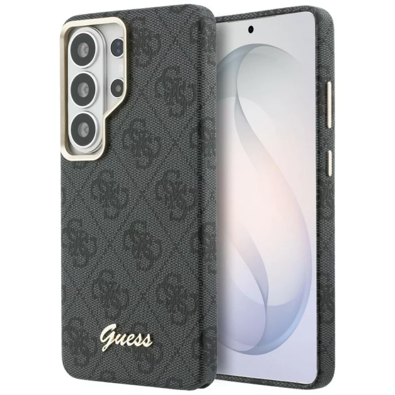 Etui Guess 4G Script MagSafe na Samsung Galaxy S26 Ultra - czarne