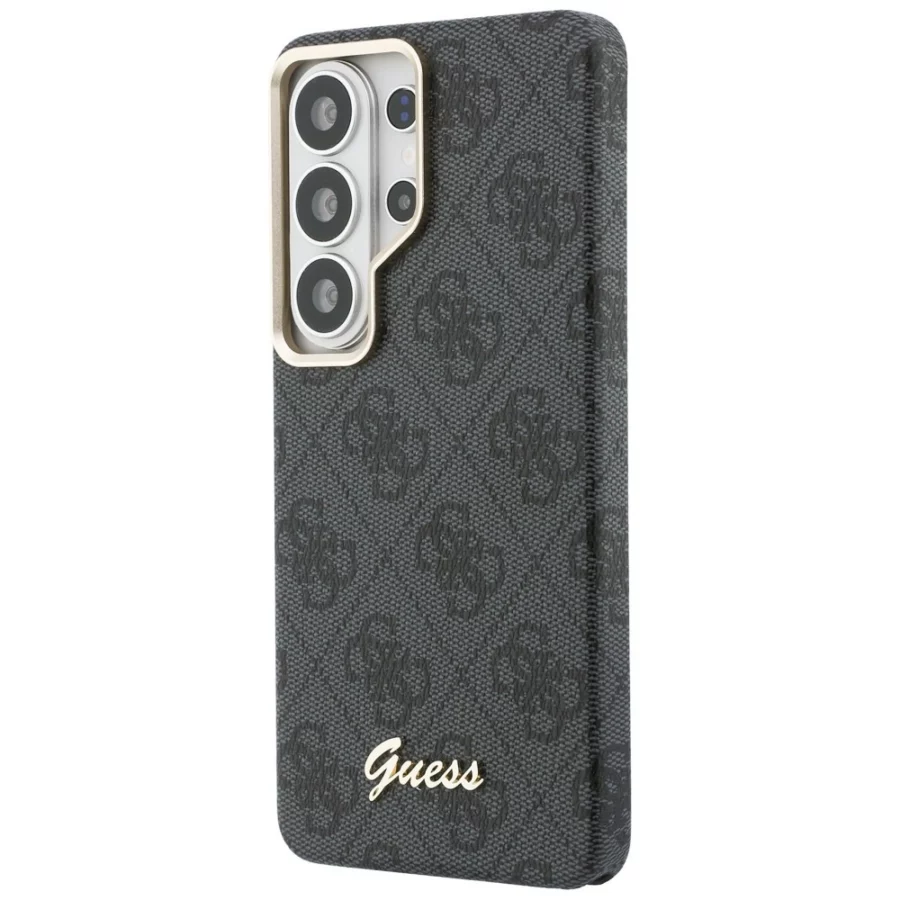 Etui Guess 4G Script MagSafe na Samsung Galaxy S26 Ultra - czarne