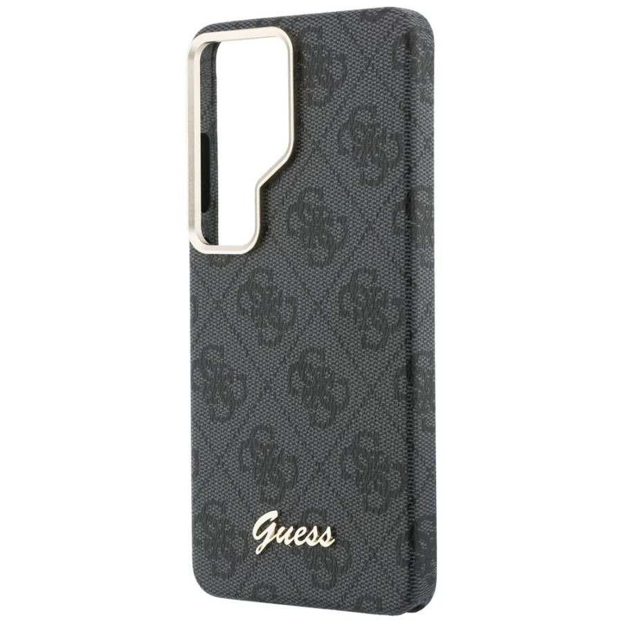 Etui Guess 4G Script MagSafe na Samsung Galaxy S26 Ultra - czarne