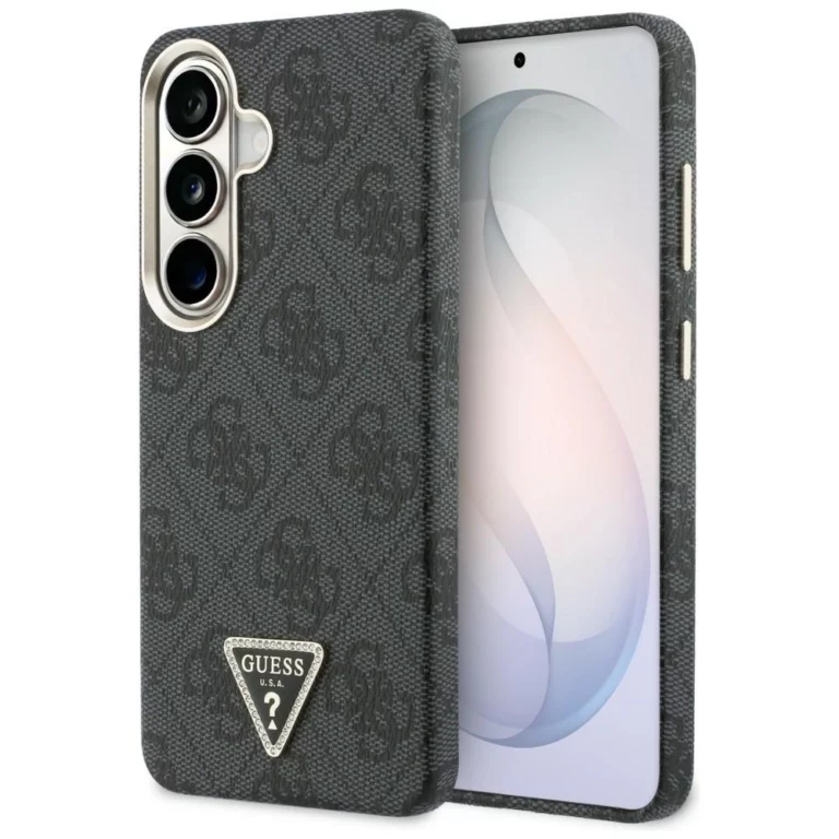 Etui Guess 4G Triangle Logo MagSafe na Samsung Galaxy S26 - czarne