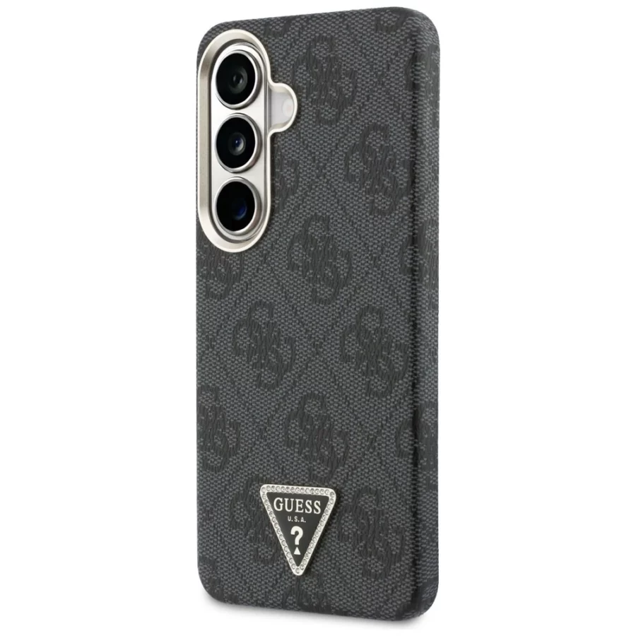 Etui Guess 4G Triangle Logo MagSafe na Samsung Galaxy S26 - czarne