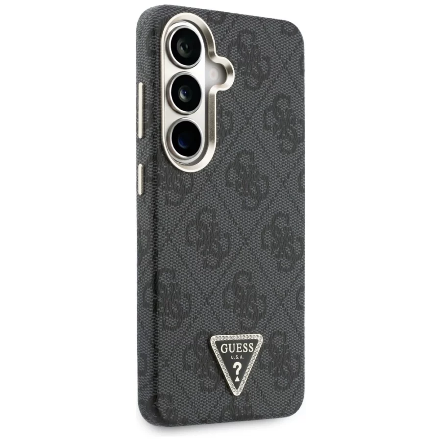 Etui Guess 4G Triangle Logo MagSafe na Samsung Galaxy S26 - czarne