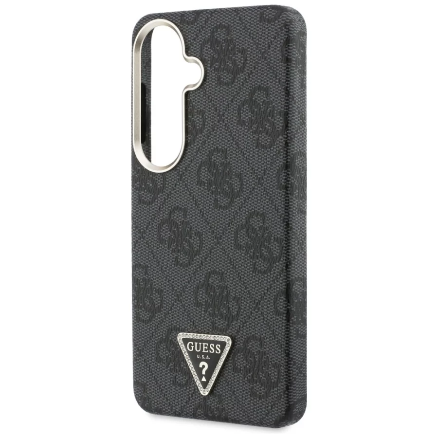Etui Guess 4G Triangle Logo MagSafe na Samsung Galaxy S26 - czarne