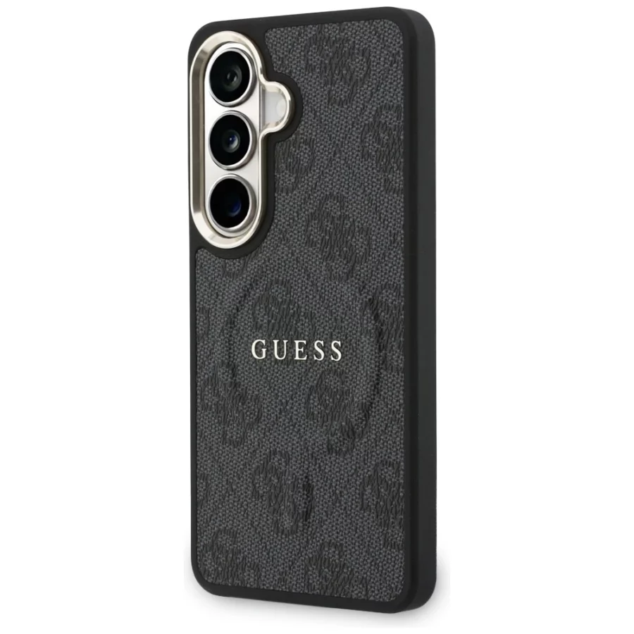 Etui Guess 4G Embossed Ring MagSafe na Samsung Galaxy S26+ - czarne
