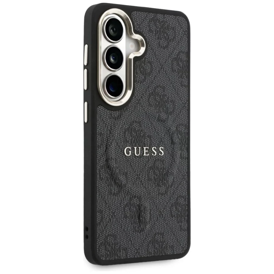Etui Guess 4G Embossed Ring MagSafe na Samsung Galaxy S26+ - czarne