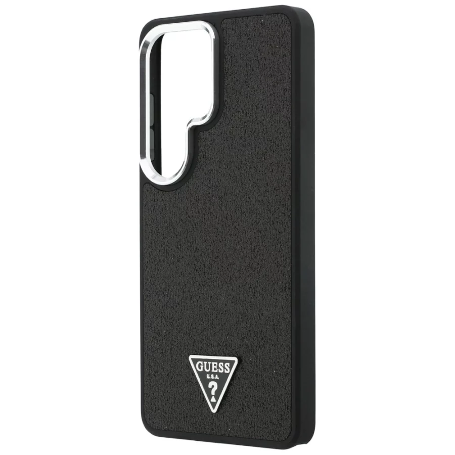 Etui Guess Fixed Glitter Triangle MagSafe na Samsung Galaxy S26 Ultra - czarne