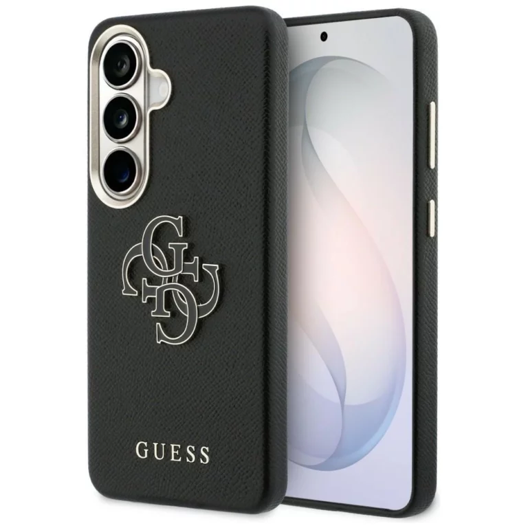 Etui Guess Grained Big 4G Metal Logo na Samsung Galaxy S26 - czarne