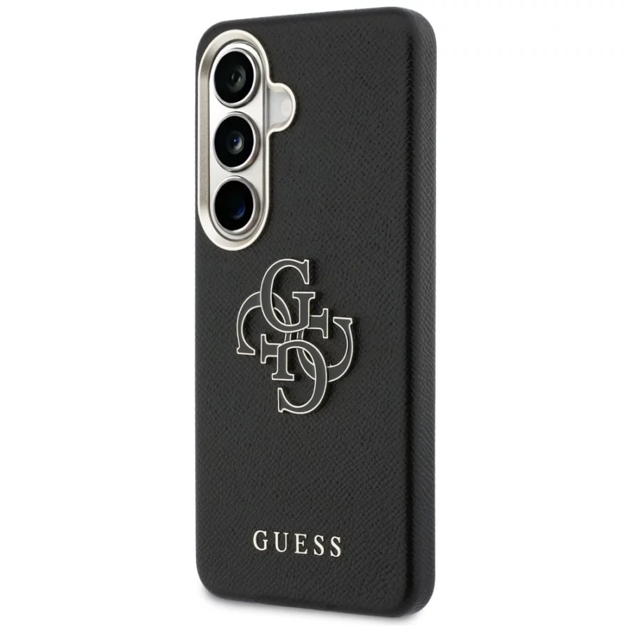 Etui Guess Grained Big 4G Metal Logo na Samsung Galaxy S26 - czarne