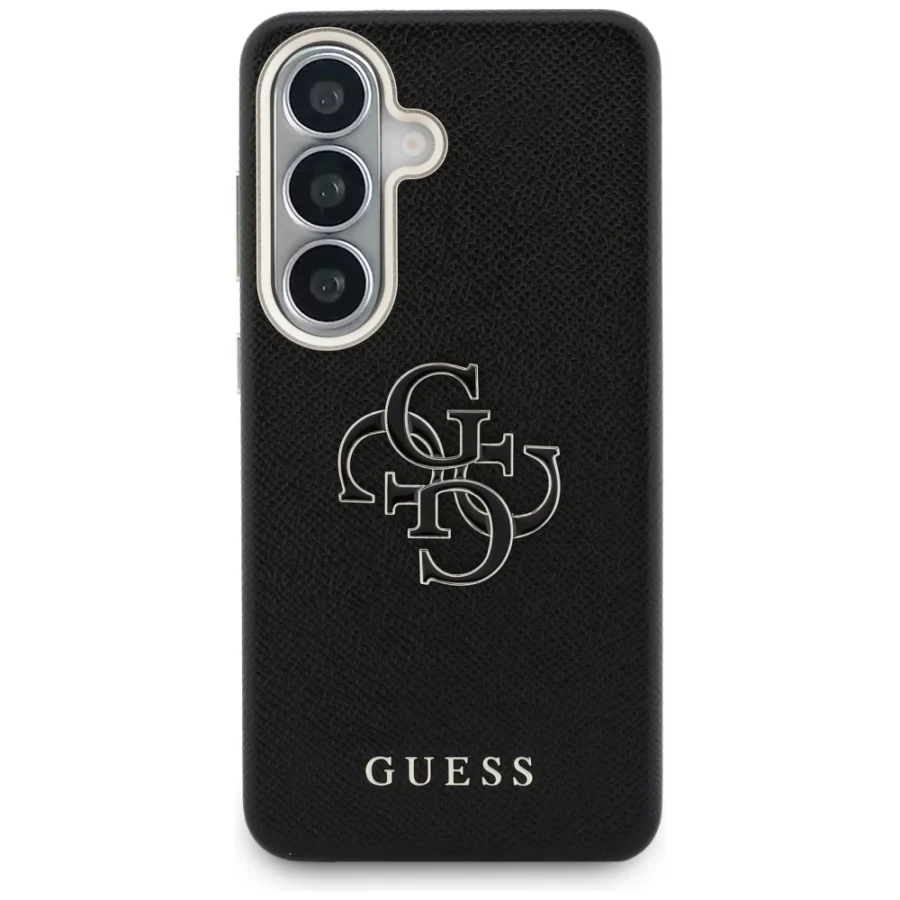 Etui Guess Grained Big 4G Metal Logo na Samsung Galaxy S26 - czarne