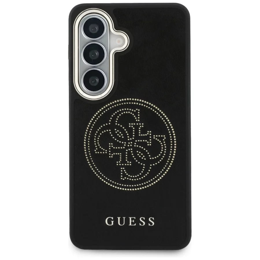 Etui Guess Perforated Logo MagSafe na Samsung Galaxy S26 - czarne