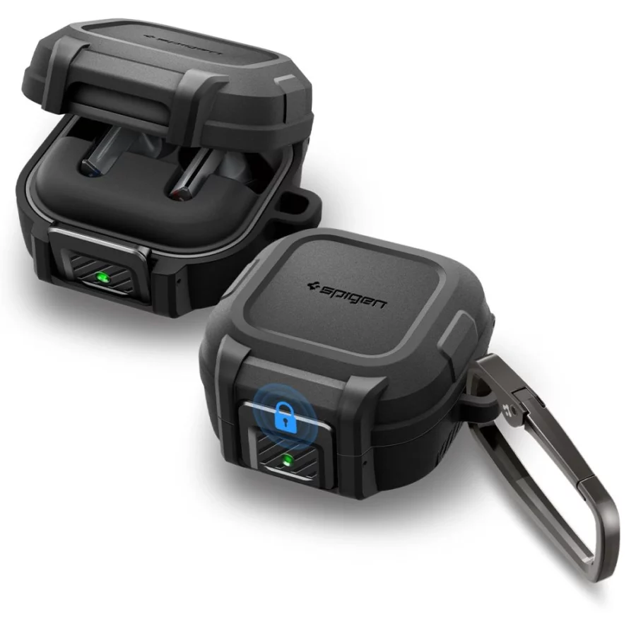 Etui Spigen Lock Fit na Samsung Galaxy Buds 4 / 4 Pro - czarne matowe