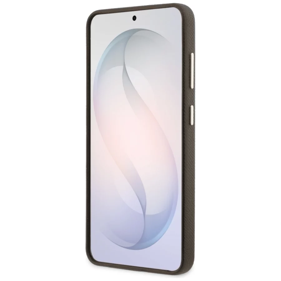 Etui Guess Grained Big 4G Metal Logo na Samsung Galaxy S26+ - brązowe