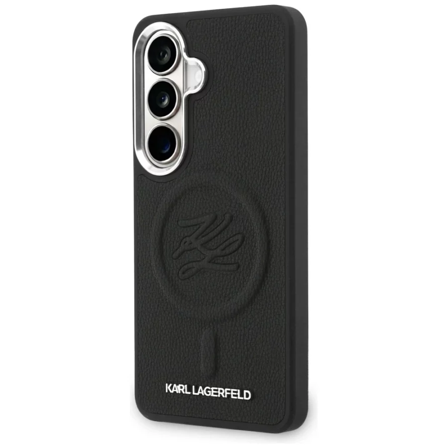 Etui Karl Lagerfeld Embossed Ring Initials MagSafe na Samsung Galaxy S26 - czarne