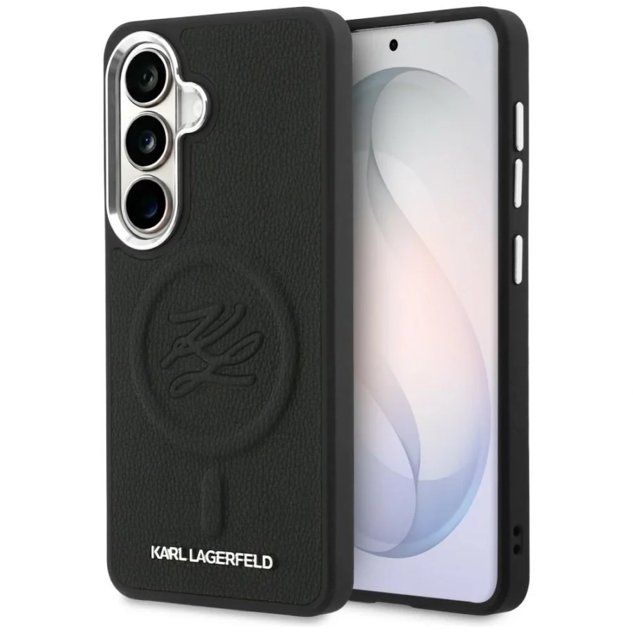 Etui Karl Lagerfeld Embossed Ring Initials MagSafe na Samsung Galaxy S26+ - czarne