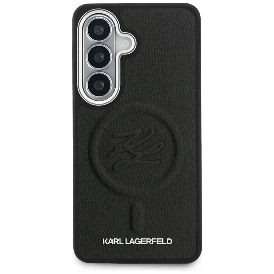Etui Karl Lagerfeld Embossed Ring Initials MagSafe na Samsung Galaxy S26+ - czarne