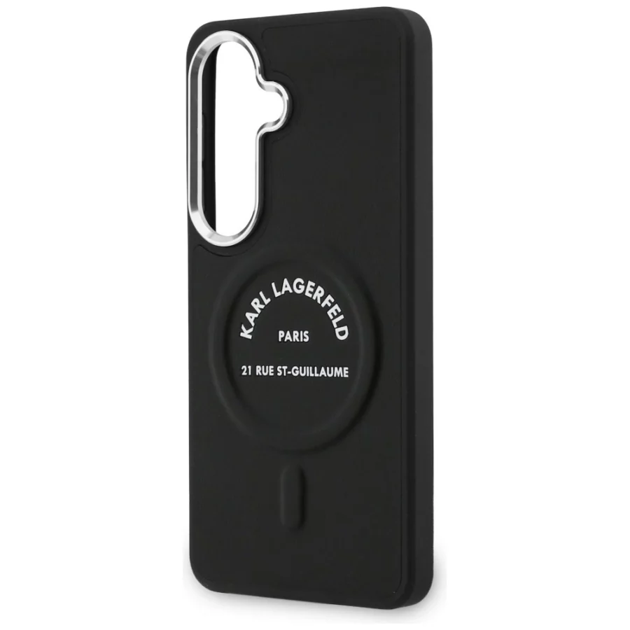 Etui Karl Lagerfeld Embossed Ring RSG Logo MagSafe na Samsung Galaxy S26 - czarne