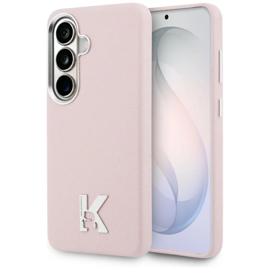 Etui Karl Lagerfeld K Metal Logo MagSafe na Samsung Galaxy S26 - różowe