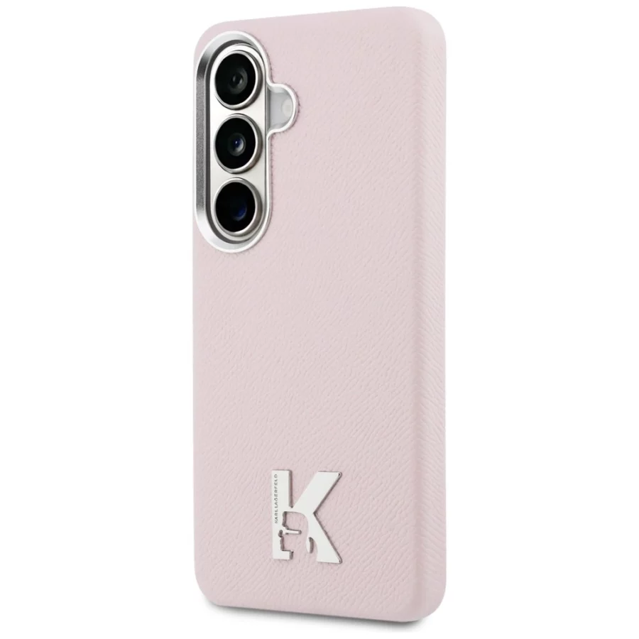 Etui Karl Lagerfeld K Metal Logo MagSafe na Samsung Galaxy S26 - różowe