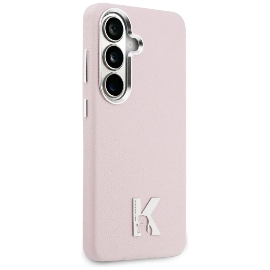 Etui Karl Lagerfeld K Metal Logo MagSafe na Samsung Galaxy S26 - różowe