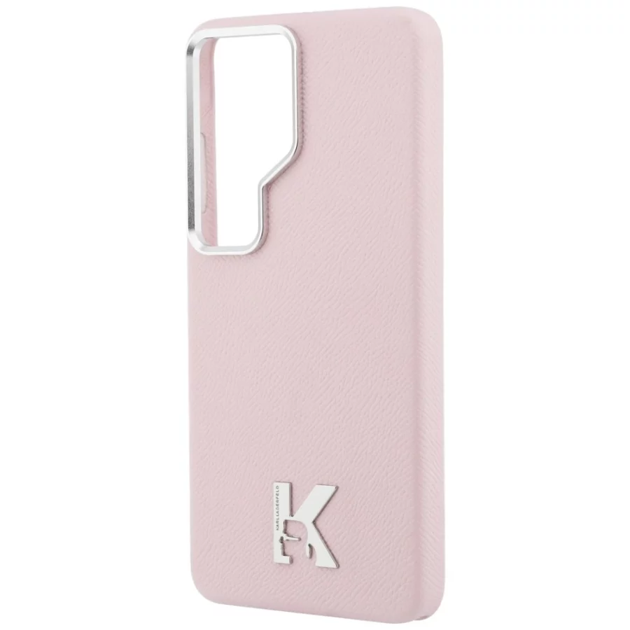 Etui Karl Lagerfeld K Metal Logo MagSafe na Samsung Galaxy S26 Ultra - różowe