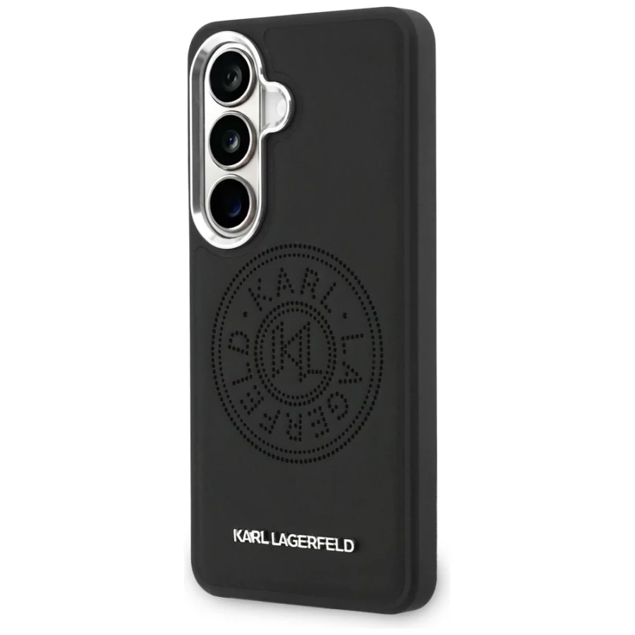 Etui Karl Lagerfeld Perforated KL MagSafe na Samsung Galaxy S26 - czarne