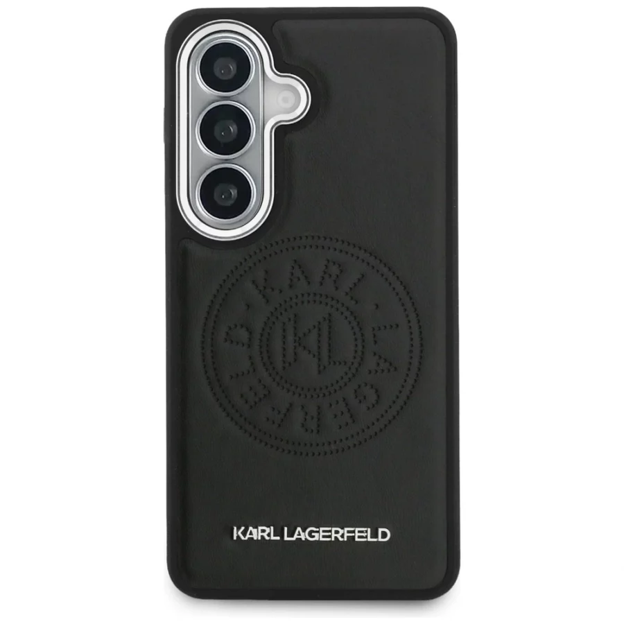 Etui Karl Lagerfeld Perforated KL MagSafe na Samsung Galaxy S26+ - czarne