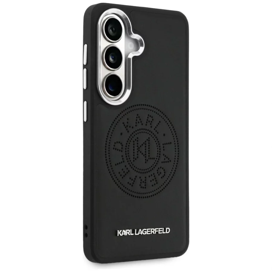 Etui Karl Lagerfeld Perforated KL MagSafe na Samsung Galaxy S26+ - czarne