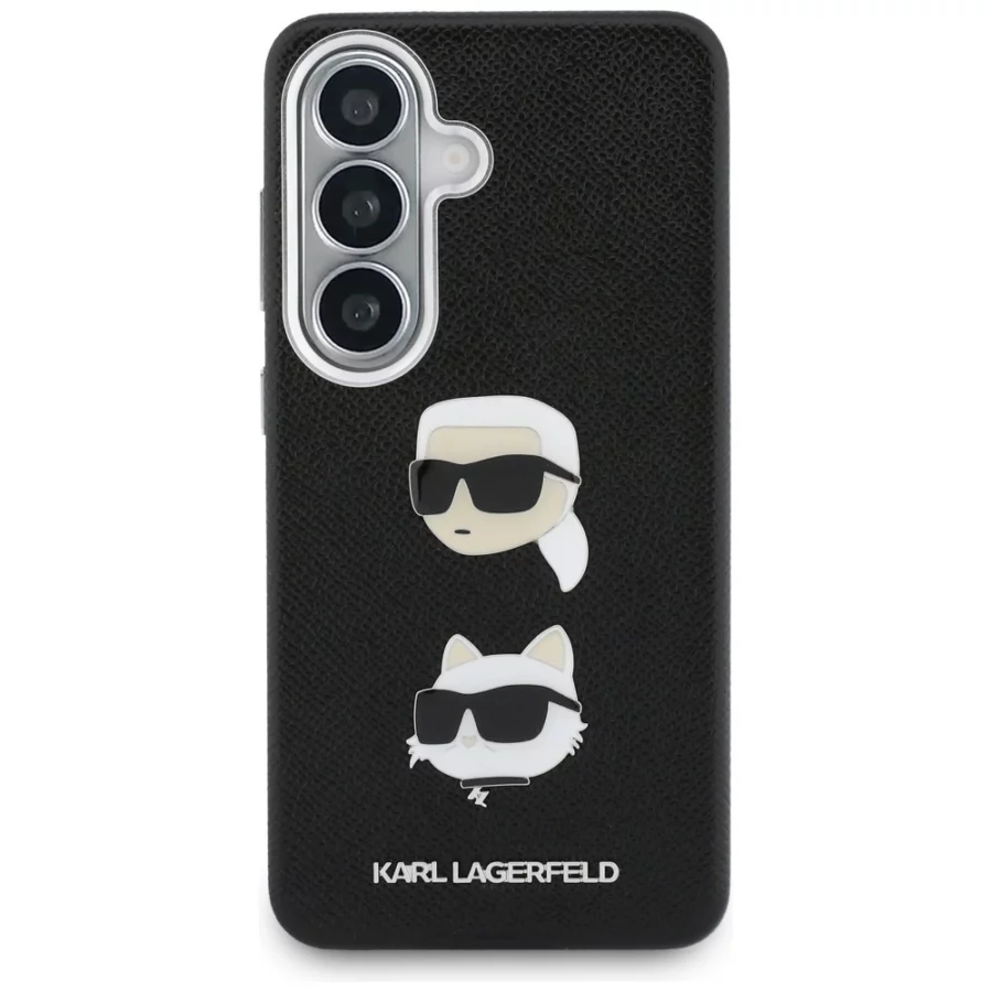 Etui Karl Lagerfeld Saffiano Double Heads Metal na Samsung Galaxy S26 - czarne
