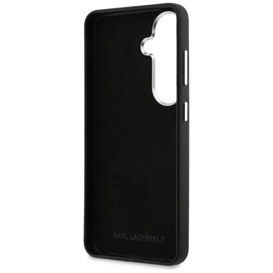 Etui Karl Lagerfeld Saffiano Double Heads Metal na Samsung Galaxy S26 - czarne