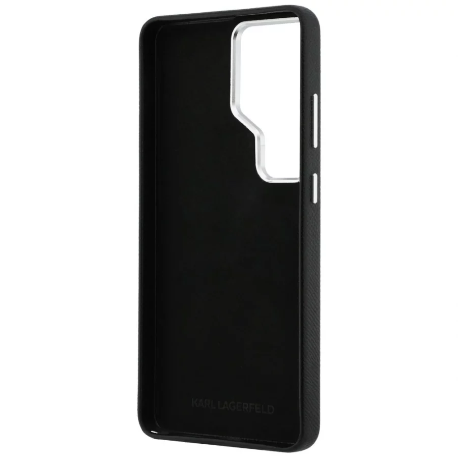 Etui Karl Lagerfeld Saffiano Double Heads Metal na Samsung Galaxy S26 Ultra - czarne