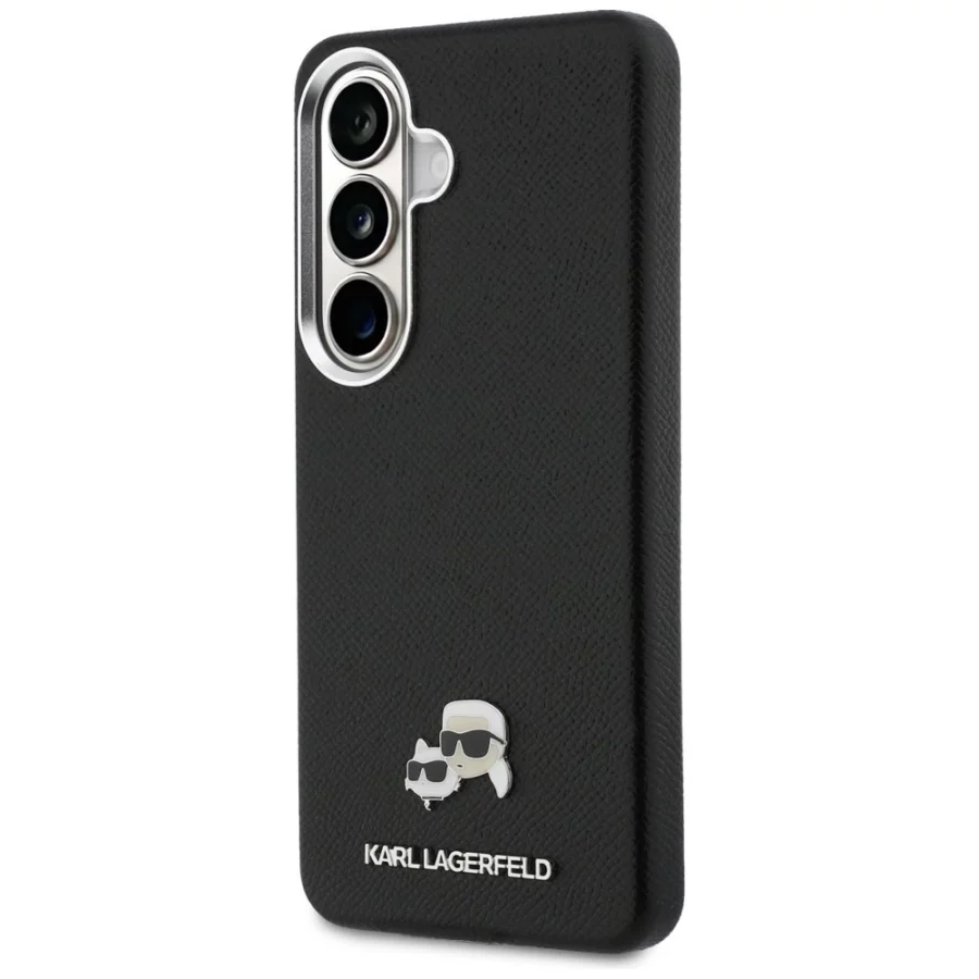 Etui Karl Lagerfeld Saffiano KC Metal    Logo MagSafe do Samsung Galaxy S26 czarny