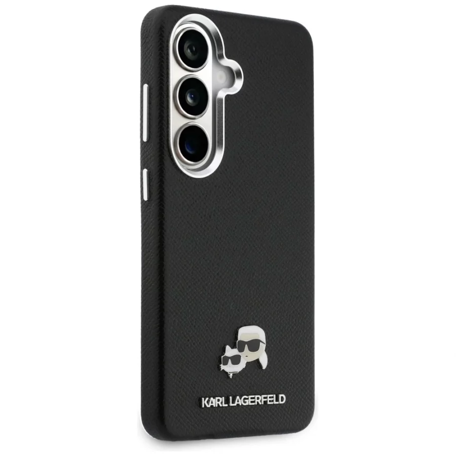 Etui Karl Lagerfeld Saffiano KC Metal    Logo MagSafe do Samsung Galaxy S26 czarny